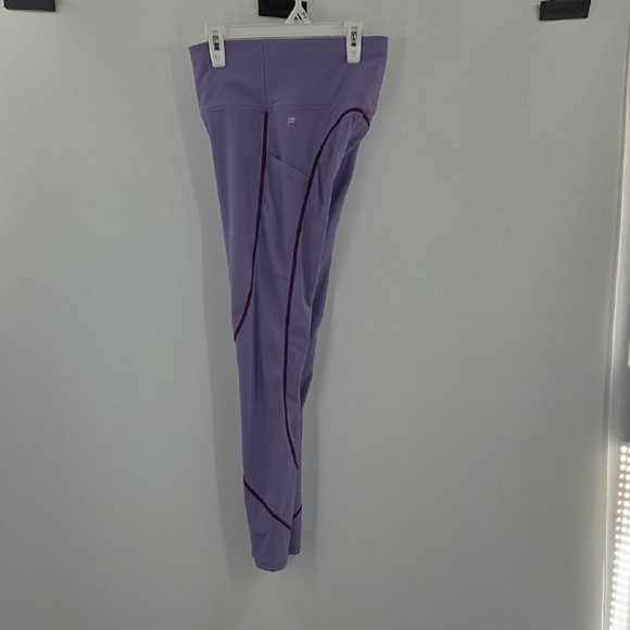 Fabletics Purple Leggings with Dark Purple Trim - Picture 12 of 16